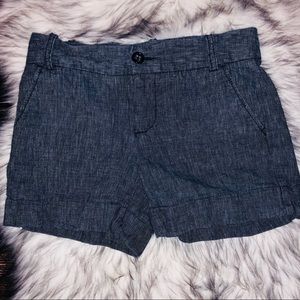 Express Chambray Cuffed Shorts